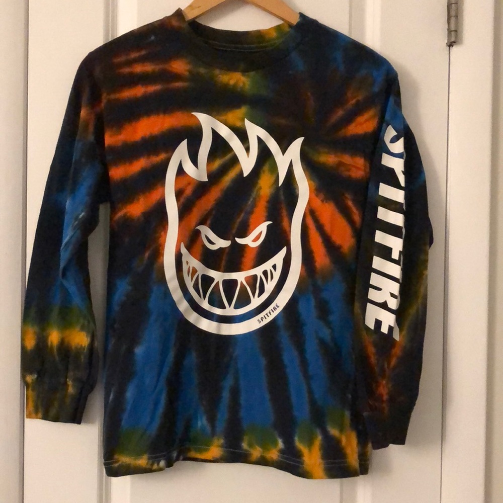 NEW Spitfire Bighead Tie-Dye Long-Sleeved T-Shirt Men's Small